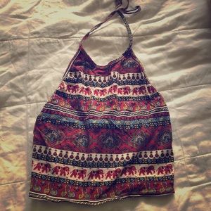 Crop halter top